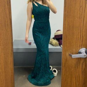 Green Mermaid Prom Dress, Size 9